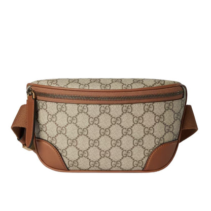 GG Emblem Small GG Monogram Canvas Belt Bag Beige And Brown 23Cm ‎821165 FAEEC 9786 Emblem Bag