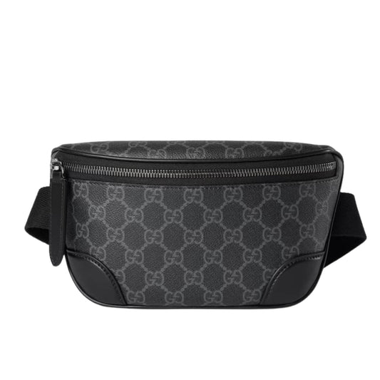 GG Emblem Small GG Monogram Canvas Belt Bag Black 23Cm ‎821165 FAED9 1000 Emblem Bag