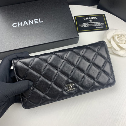 Classic Long Flap Wallet Black 19cm Classic Bag