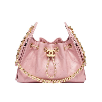 25 Mini Smooth Leather Handbag Pink 20cm 25 New Collection Bag