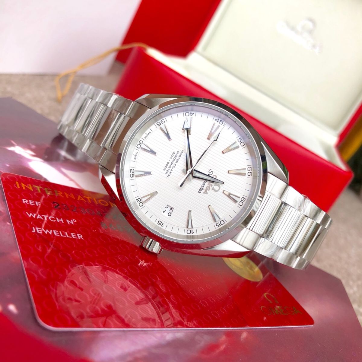 Celestial Aqua Sport 150M 42mm Steel On Steel Silver Dial 8552
