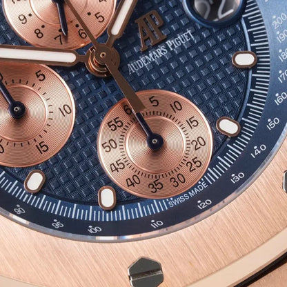 Prestige Atelier Coastal Sport Chronograph 42mm Blue Dial Rose Gold 1777
