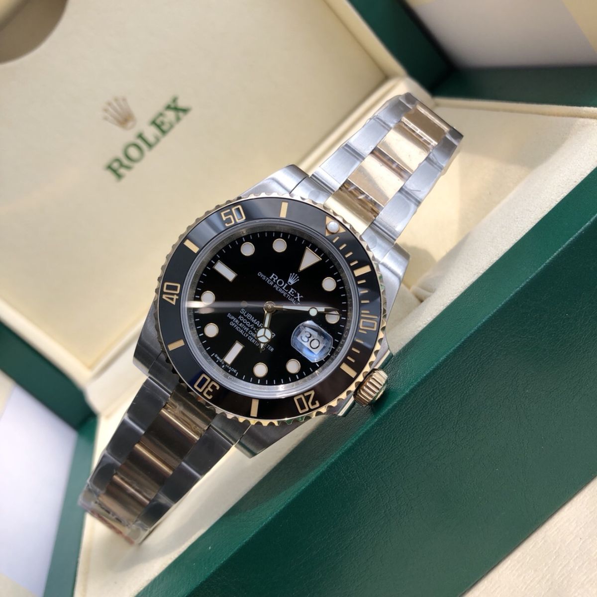 [Super Clone] Regency Diver Date 41 mm Timeless Black ceramic Bezel Bright black Dial 126613LN 2711