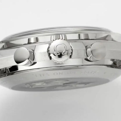 Celestial Moon Chronograph Professional 42mm Steel On Steel White Dial 6339