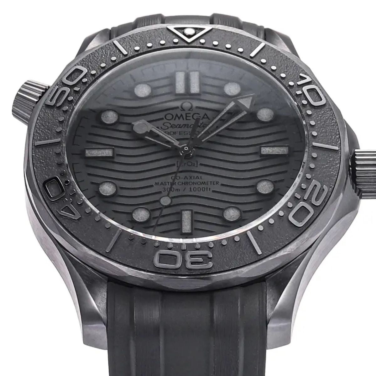 Celestial Seafarer Diver 300M 44mm Black Ceramic On Rubber Strap Black Dial 6039