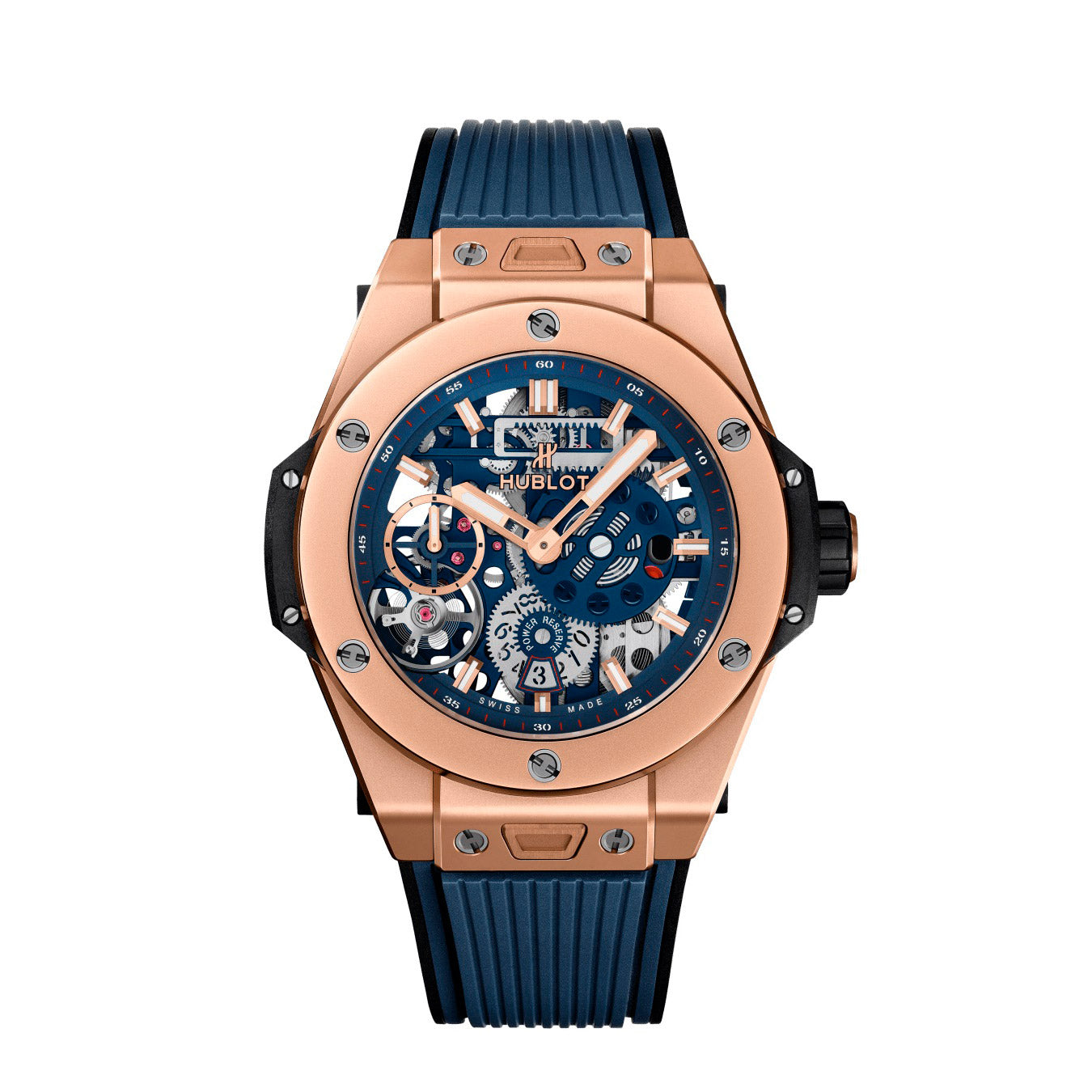 Luxury Watch Big Bang Meca-10 King Gold Blue 45mm watch