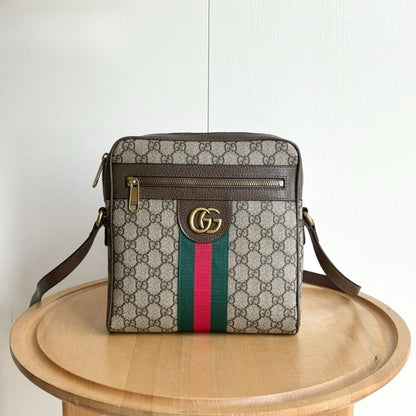 Ophidia GG Supreme Canvas Messenger Bag Brown 28Cm OPHIDIA Bag