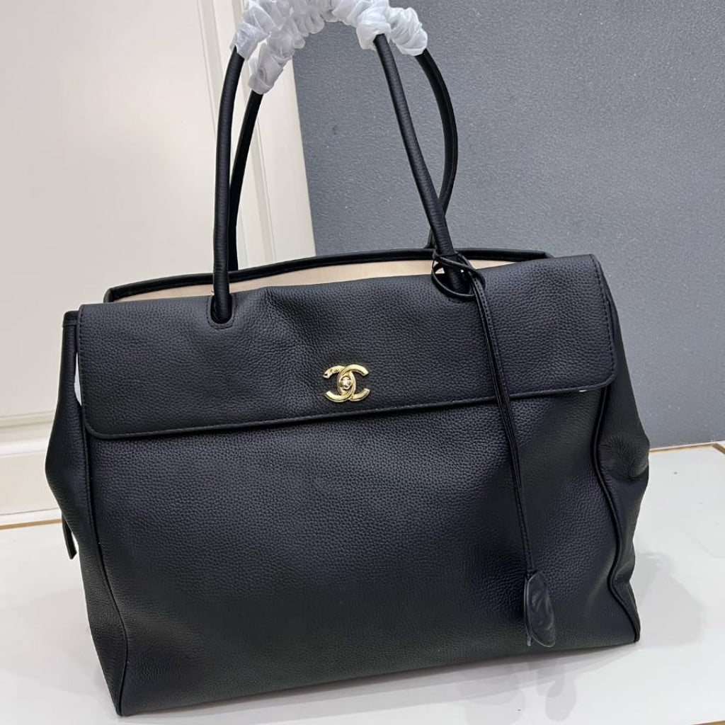 Shopping Bag Large Grained Leather Tote Bag Black 43cm AS6289 B24248 94305 22 New Collection Bag Shopping Bag
