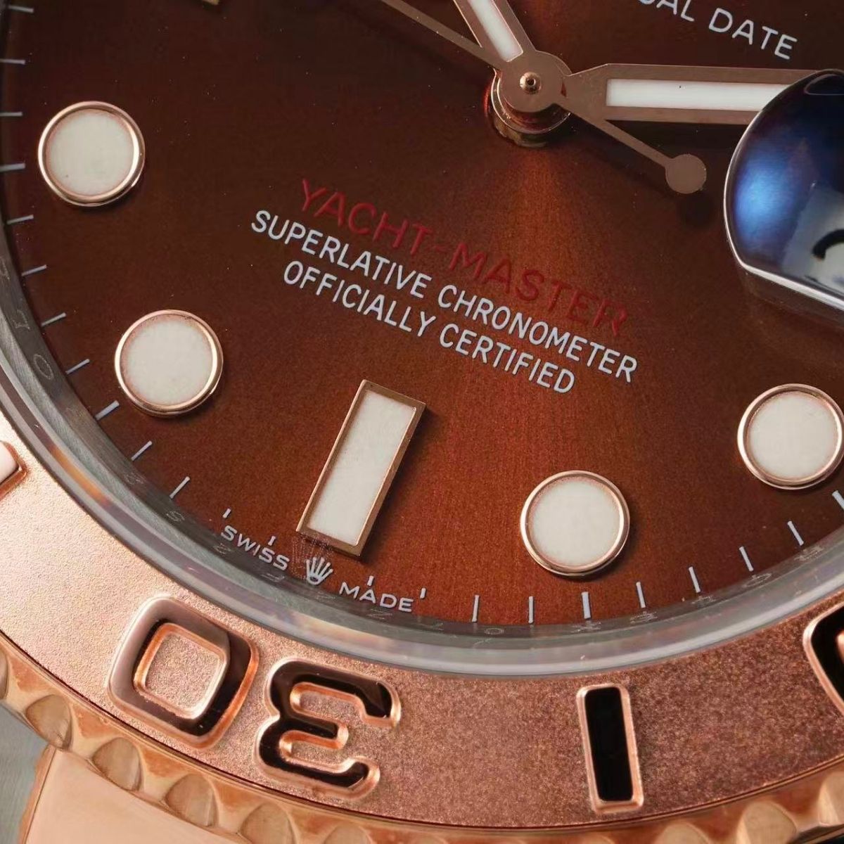[Super Clone] Regency Marine Master 40 mm Timeless Everose Bezel Chocolate Dial 126621 4596