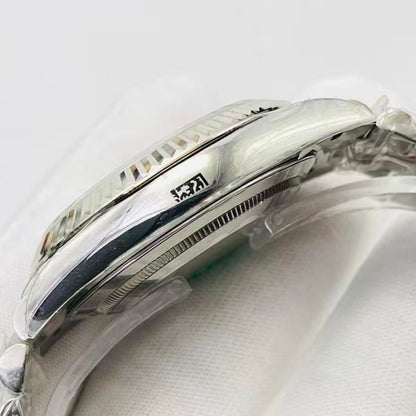 [Super Clone] Regency Classic Date 36 mm Five-Link Fluted Bezel White Dial 126234 8923