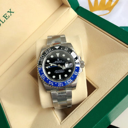 [Super Clone] Regency Traveller Traveller 40 mm Timeless Blue and black Bezel Black Dial 126710BLNR 1615