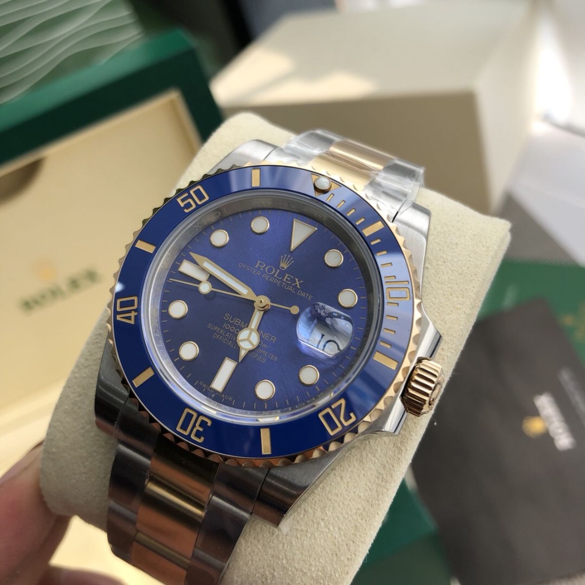 Regency Diver Date 41 mm Timeless Blue ceramic Bezel Bright blue Dial 126613LB 1214