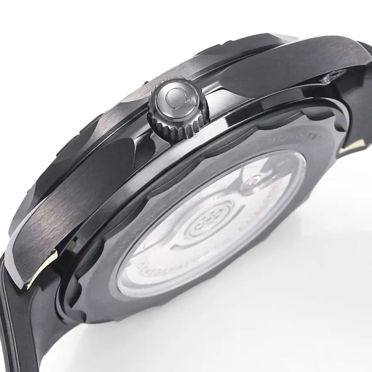 Celestial Seafarer Diver 300M 44mm Black Ceramic On Rubber Strap Black Dial 6039