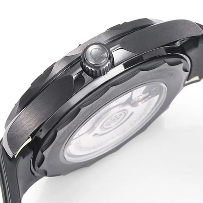 Celestial Seafarer Diver 300M 44mm Black Ceramic On Rubber Strap Black Dial 6039
