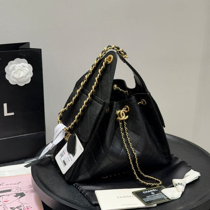 25 Small Grained Leather Handbags Black 26cm AS5293 B20304 94305 25 New Collection Bag