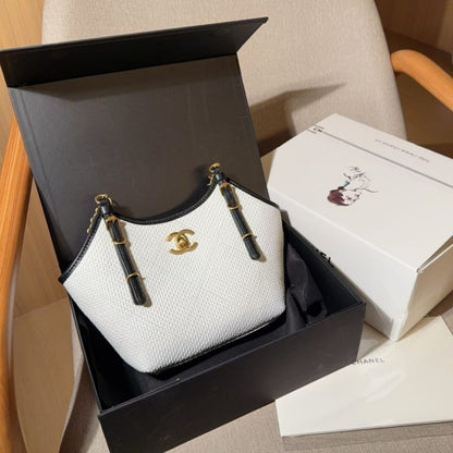Shopping Bag Small Braided Raffia Tote Bag White Black 18Cm 22 New Collection Bag Shopping Bag
