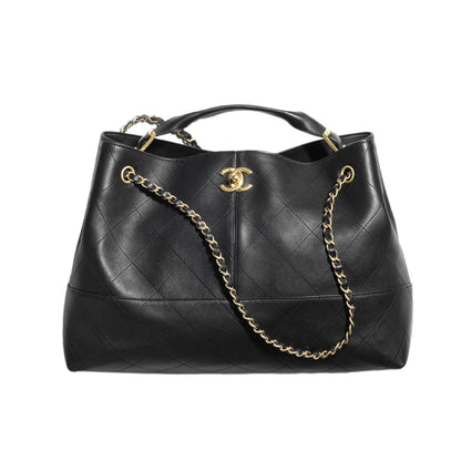 Shopping Bag Large Smooth Leather Tote Bag Black 36cm AS5657 B20829 94305 22 New Collection Bag Shopping Bag