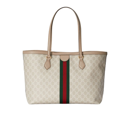 Ophidia Large GG Supreme Canvas Tote Bag Beige And White 38Cm 631685 UULAG 9682 OPHIDIA Bag