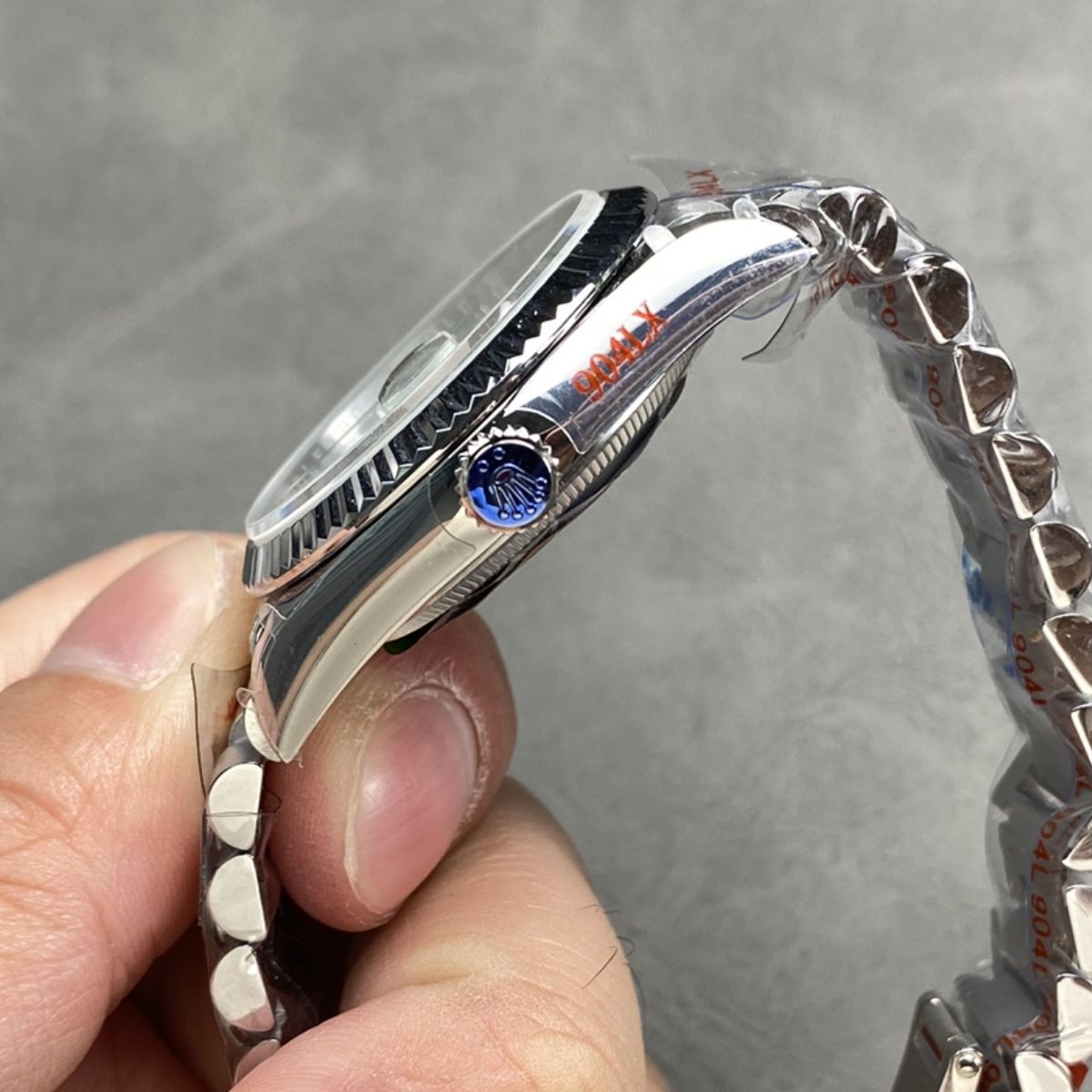 [Super Clone] Regency Weekday 36 mm Weekday Fluted Bezel Ice blue Dial 128236 6513
