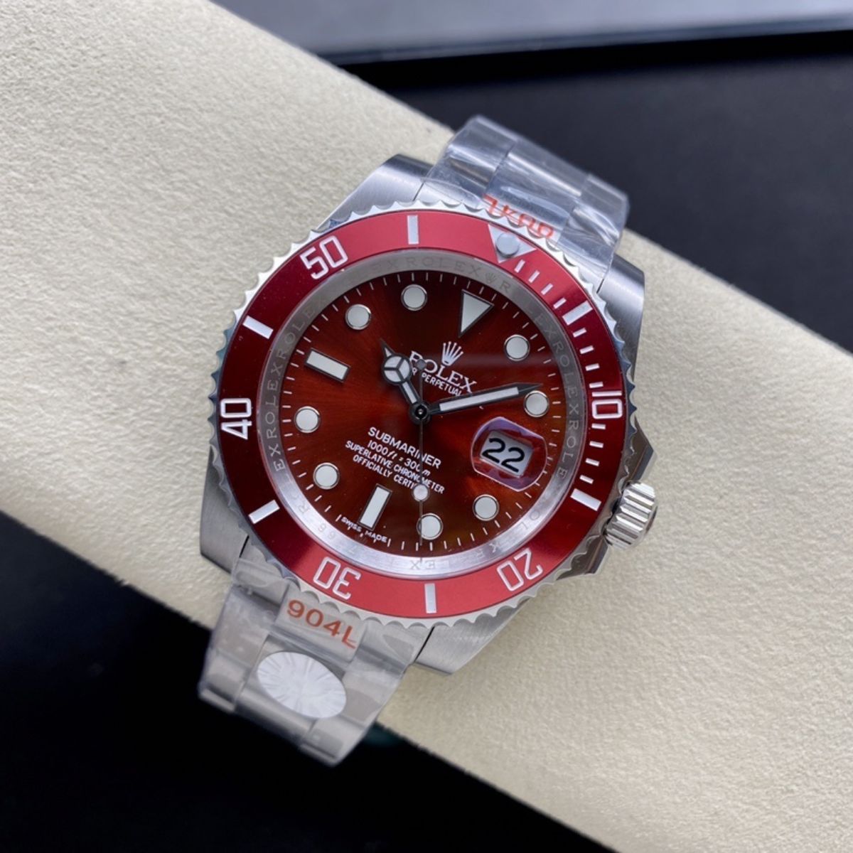 [Super Clone] Regency Diver Date 41 mm Timeless Red Bezel Red Dial 6529