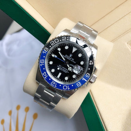 [Super Clone] Regency Traveller Traveller 40 mm Timeless Blue and black Bezel Black Dial 126710BLNR 1615