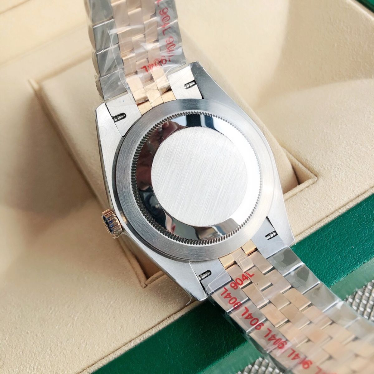 Regency Classic Date 41 mm Five-Link Fluted Bezel Champagne colour Dial 126333 3726