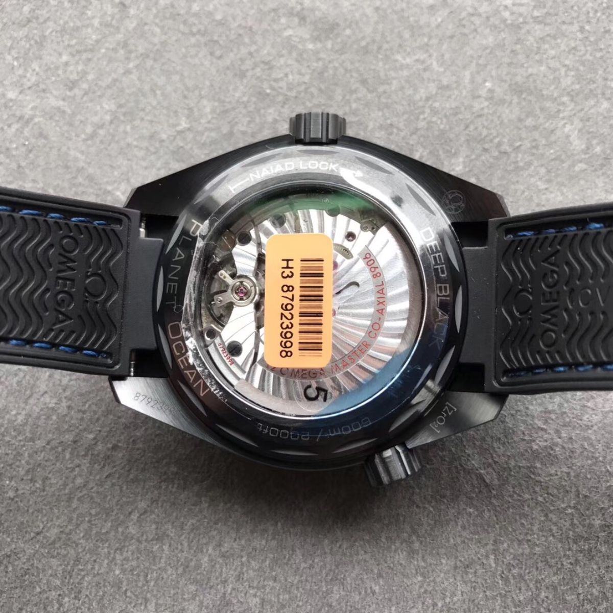 Celestial Ocean Diver 600M Traveller Deep Black 46mm Black Ceramic On Rubber Strap Black Dial 2075