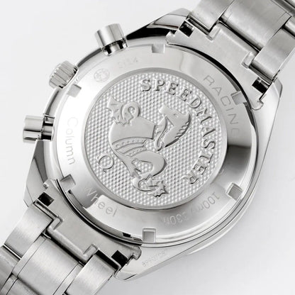 Celestial Racing Chronograph 40mm Steel On Steel White Dial 9446