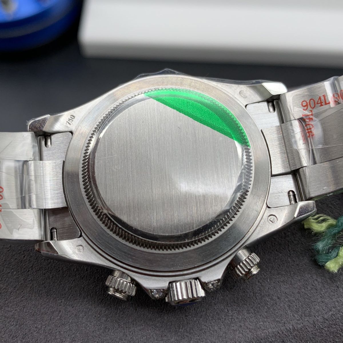 [Super Clone] Regency Racing Chronograph 40 mm Timelesssteel Rainbow Bezel Panda Dial 3990