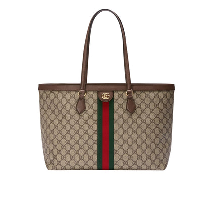 Ophidia Large GG Supreme Canvas Tote Bag Beige And Dark Brown 38Cm 631685 96IWB 8745 OPHIDIA Bag