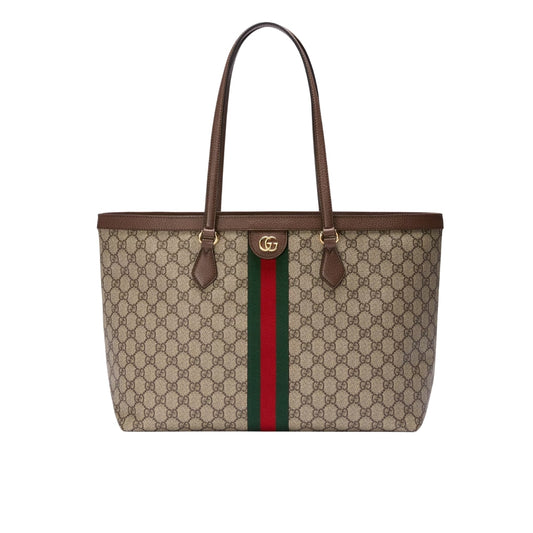 Ophidia Large GG Supreme Canvas Tote Bag Beige And Dark Brown 38Cm 631685 96IWB 8745 OPHIDIA Bag
