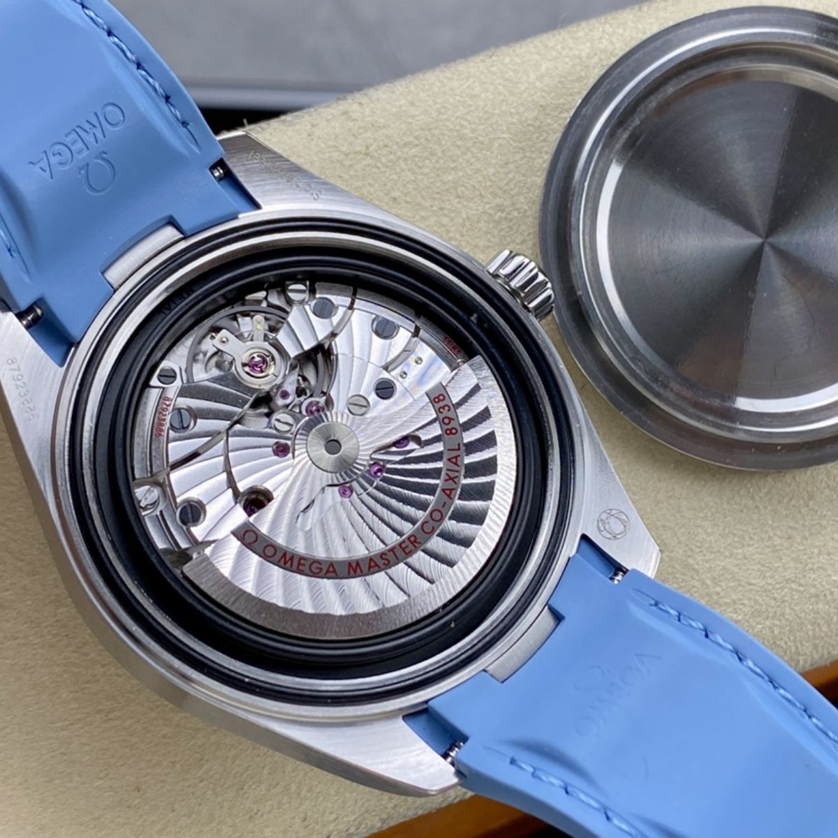 Celestial Aqua Sport Worldtimer 150M 43mm Steel On Rubber Strap Blue Dial 2469