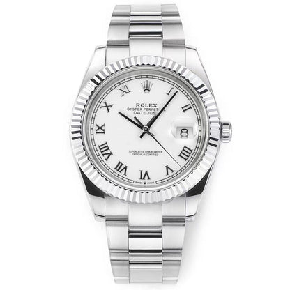 Regency Classic Date 36 mm Timeless Fluted Bezel White Dial 126234 6059