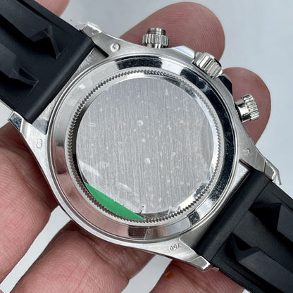 Regency Racing Chronograph 40 mm Rubber Ceramic Bezel Meteorite and black Dial 126519LN 7642