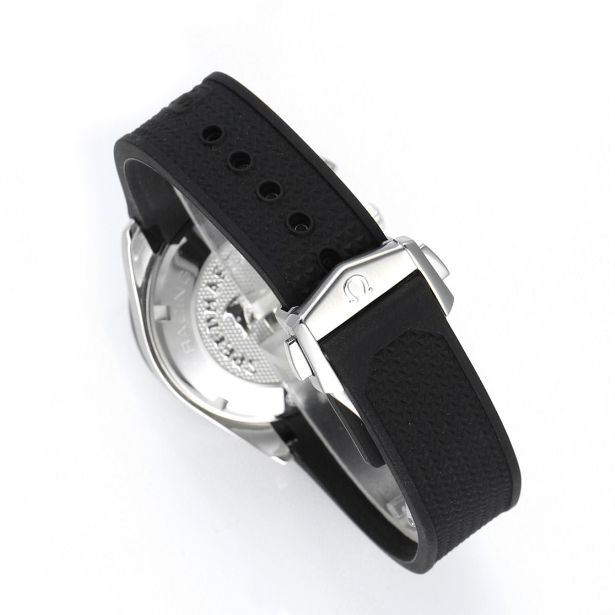 Celestial Racing Chronograph 40mm Steel On Rubber Strap Black Dial 7873