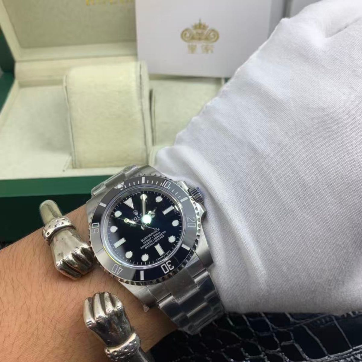 [Super Clone] Regency Diver 41 mm Timeless Black ceramic Bezel Bright black Dial 124060 8153