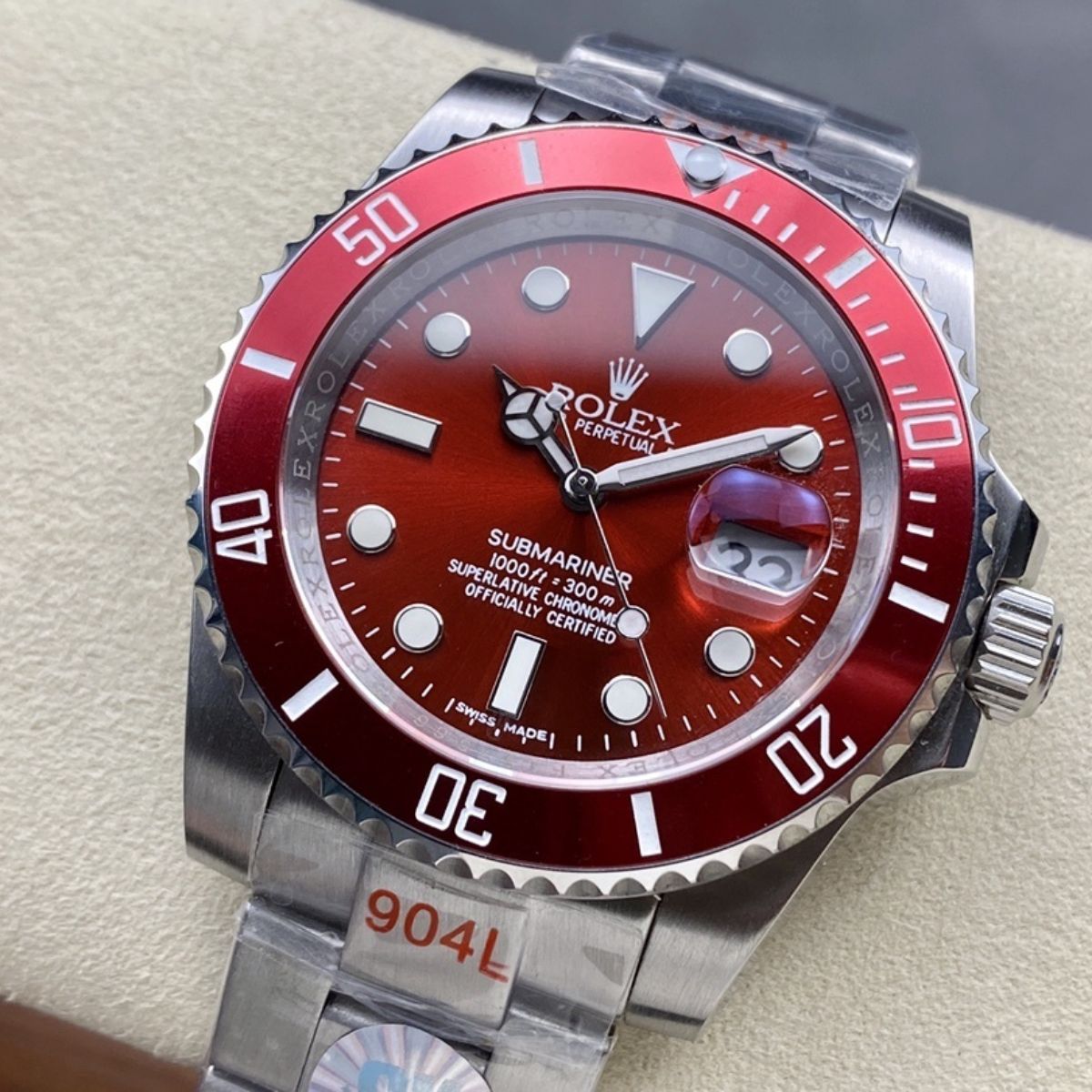 Regency Diver Date 41 mm Timeless Red Bezel Red Dial 7279