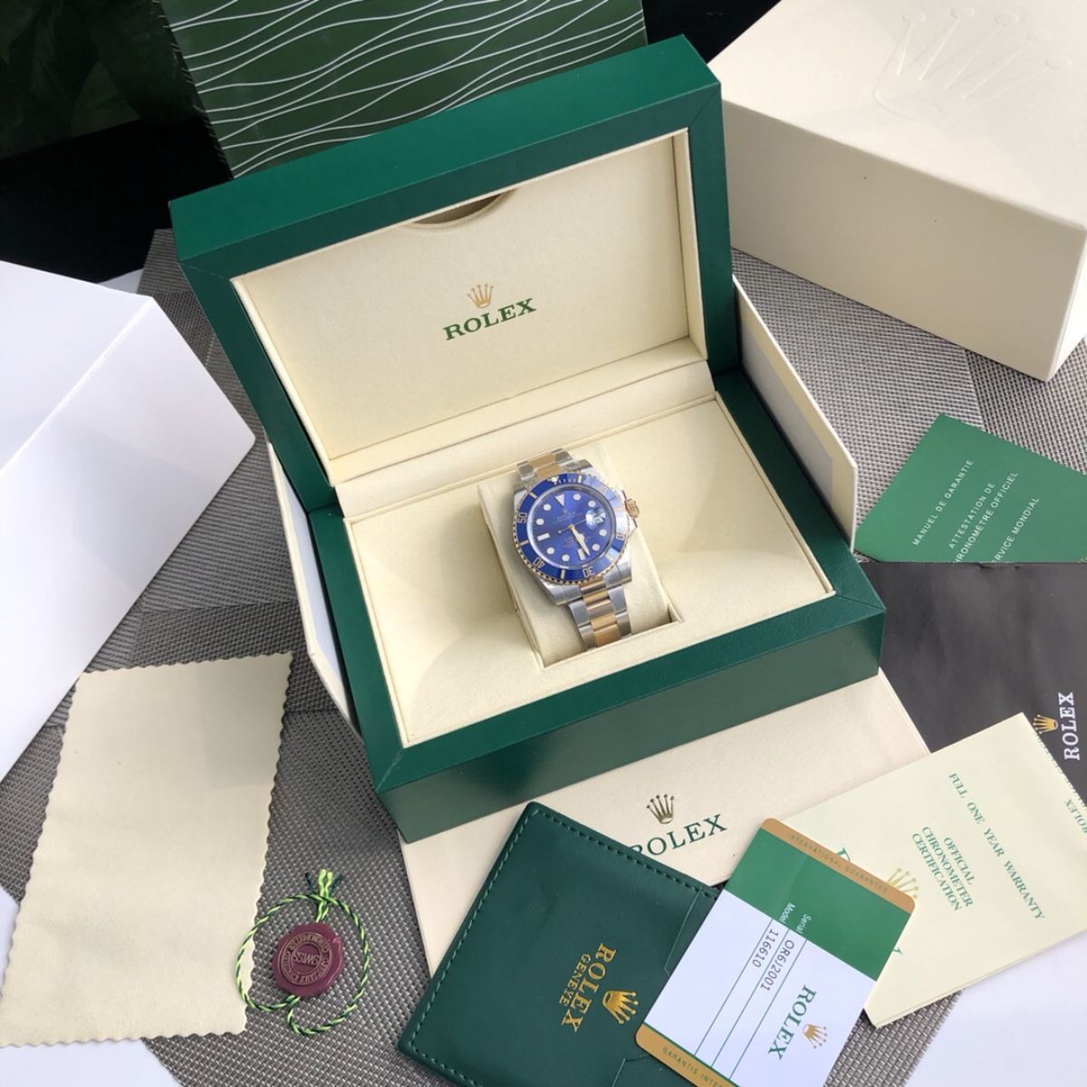 [Super Clone] Regency Diver Date 41 mm Timeless Blue ceramic Bezel Bright blue Dial 126613LB 8587