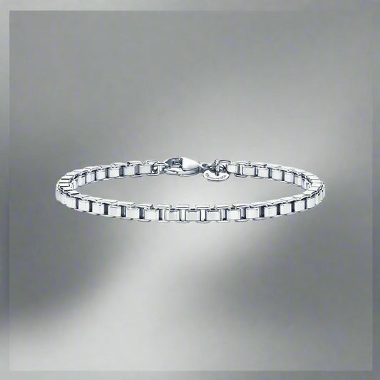 18K Celestial T Venetian Link Bracelet