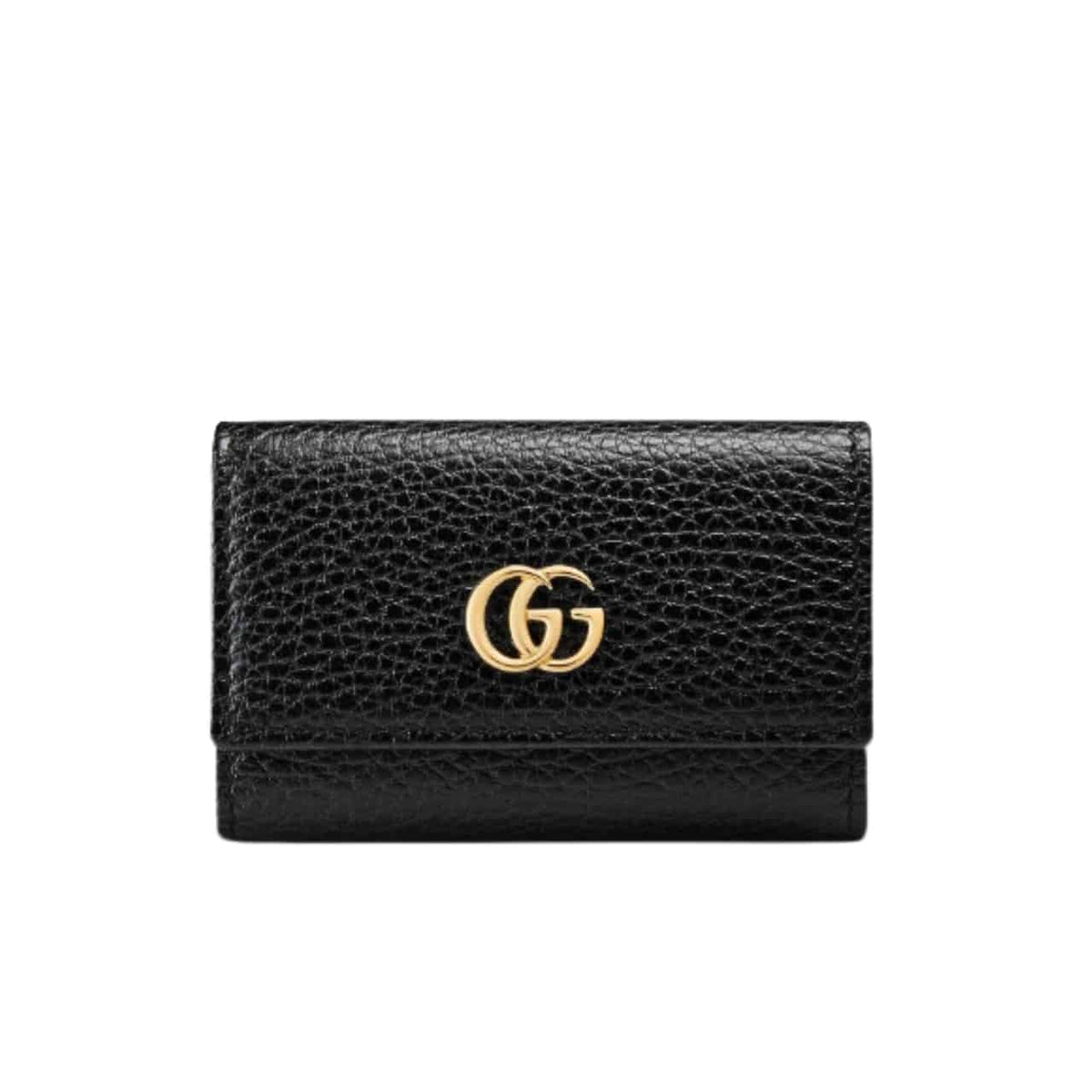 GG Marmont Leather Wallet Black 10cm 456118 Cao0g 1000 MARMONT Bag