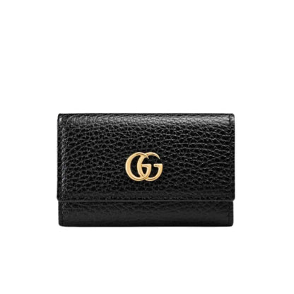 GG Marmont Leather Wallet Black 10cm 456118 Cao0g 1000 MARMONT Bag
