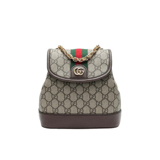 Ophidia Mini GG Supreme Canvas Backpack Beige Ebony 22Cm 79522196Iwg 8745 OPHIDIA Bag