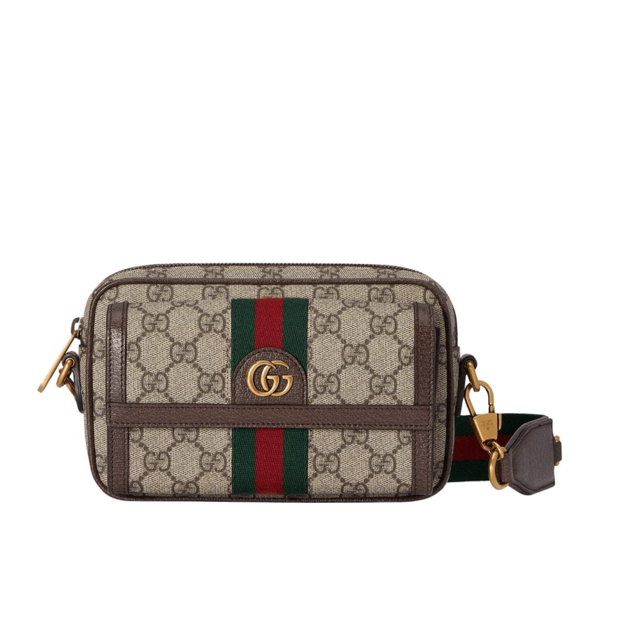 Ophidia Mini GG Supreme Canvas Crossbody Bag Beige Ebony 20Cm OPHIDIA Bag