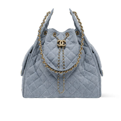 25 Medium Washed Denim Handbags Blue 34cm AS5311 B20603 U0475 25 New Collection Bag