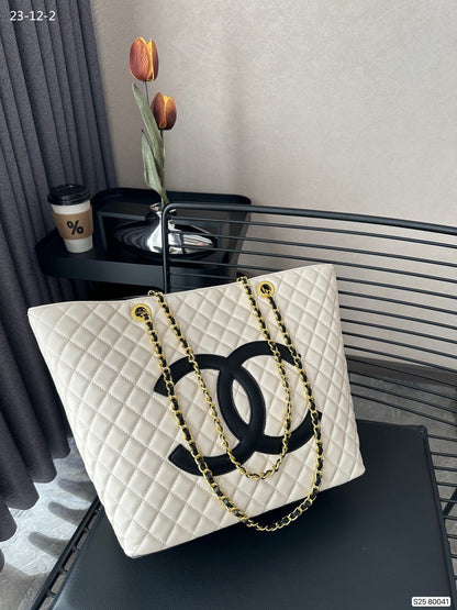 Shopping Smooth Leather Tote Bag White 32cm 22 New Collection Bag Shopping Bag