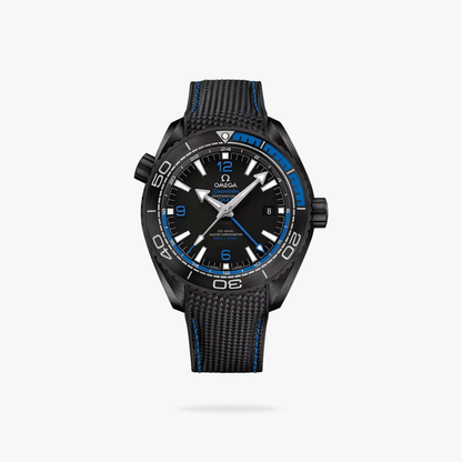 Celestial Ocean Diver 600M Traveller Deep Black 46mm Black Ceramic On Rubber Strap Black Dial 2075