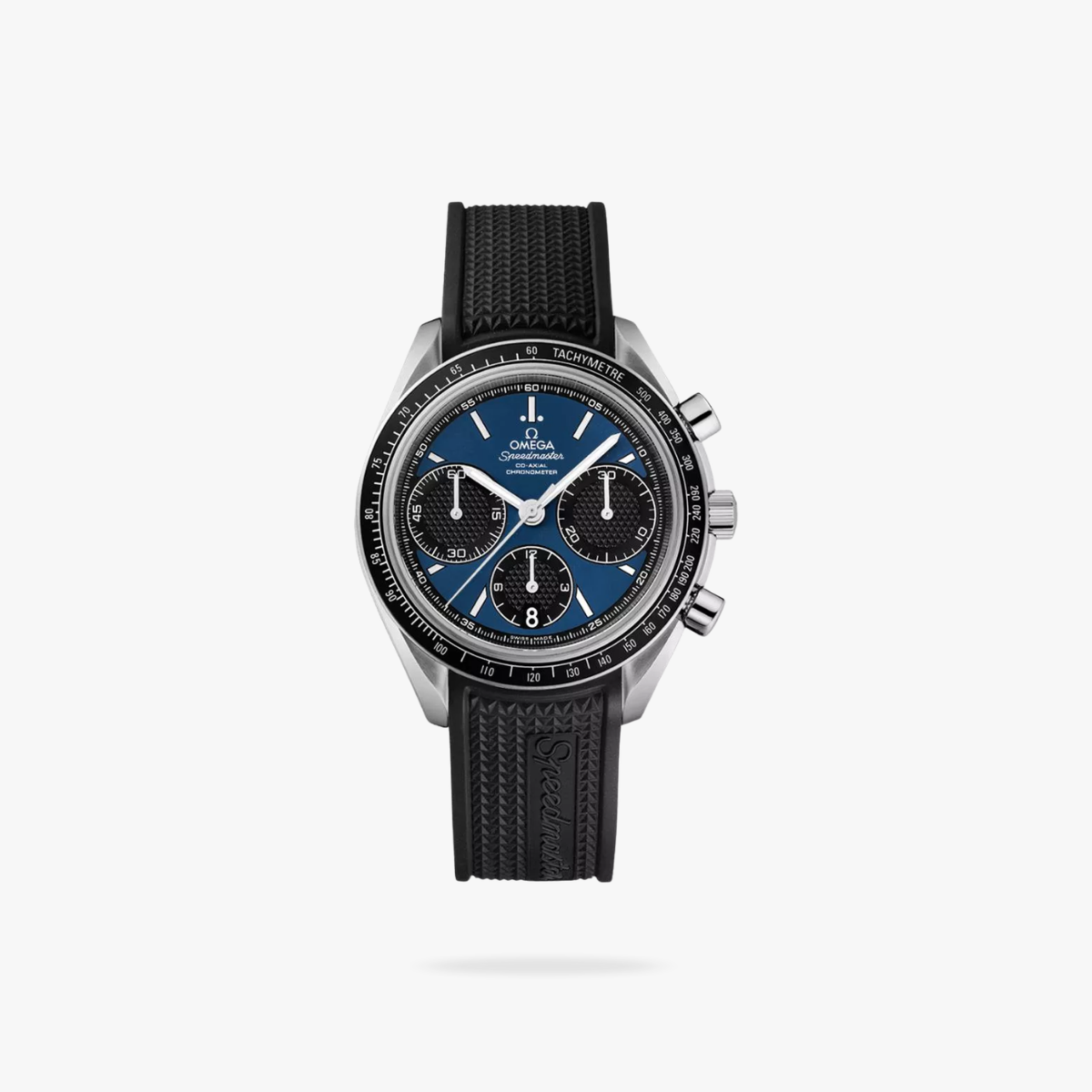 Celestial Racing Chronograph 40mm Steel On Rubber Strap Blue Dial 3198