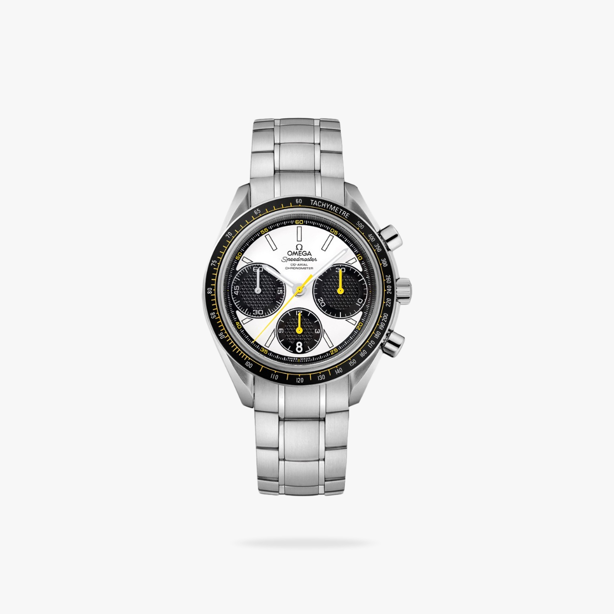 Celestial Racing Chronograph 40mm Steel On Steel White Dial 9446