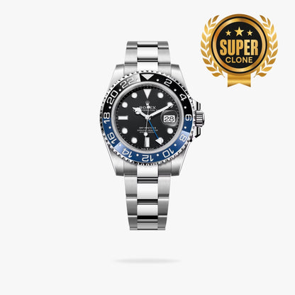 [Super Clone] Regency Traveller Traveller 40 mm Timeless Blue and black Bezel Black Dial 126710BLNR 1615