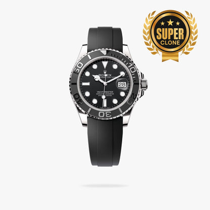 [Super Clone] Regency Marine Master 42 mm Rubber Black ceramic Bezel Bright black Dial 226659 1572